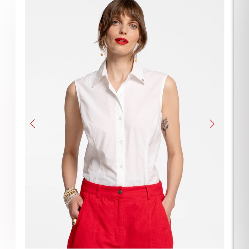 Frances Valentine - Lizzie Collared Shell - NWT